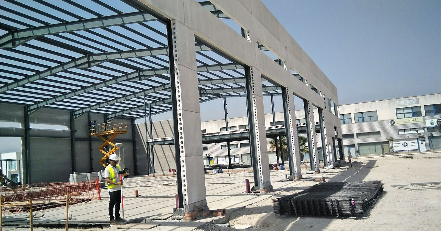 Estructura industrial con prefabricados Relenco